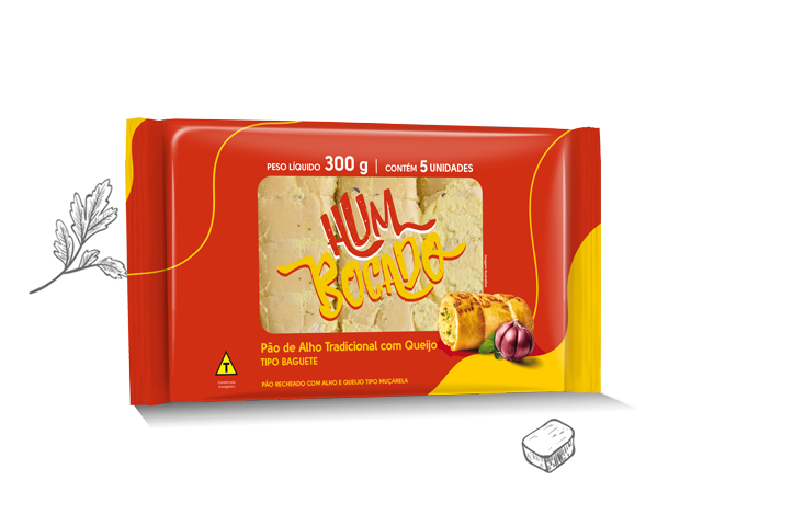 Pão de Alho com Queijo Hum Bocado